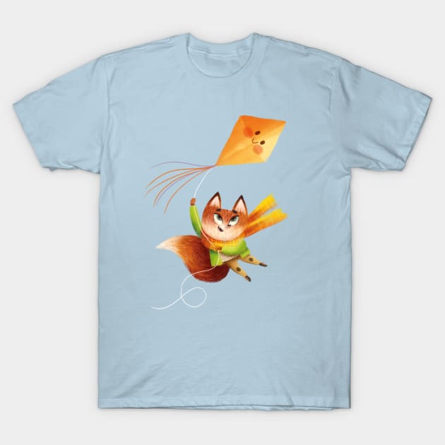 Kite flying T-Shirt by Geeksarecool